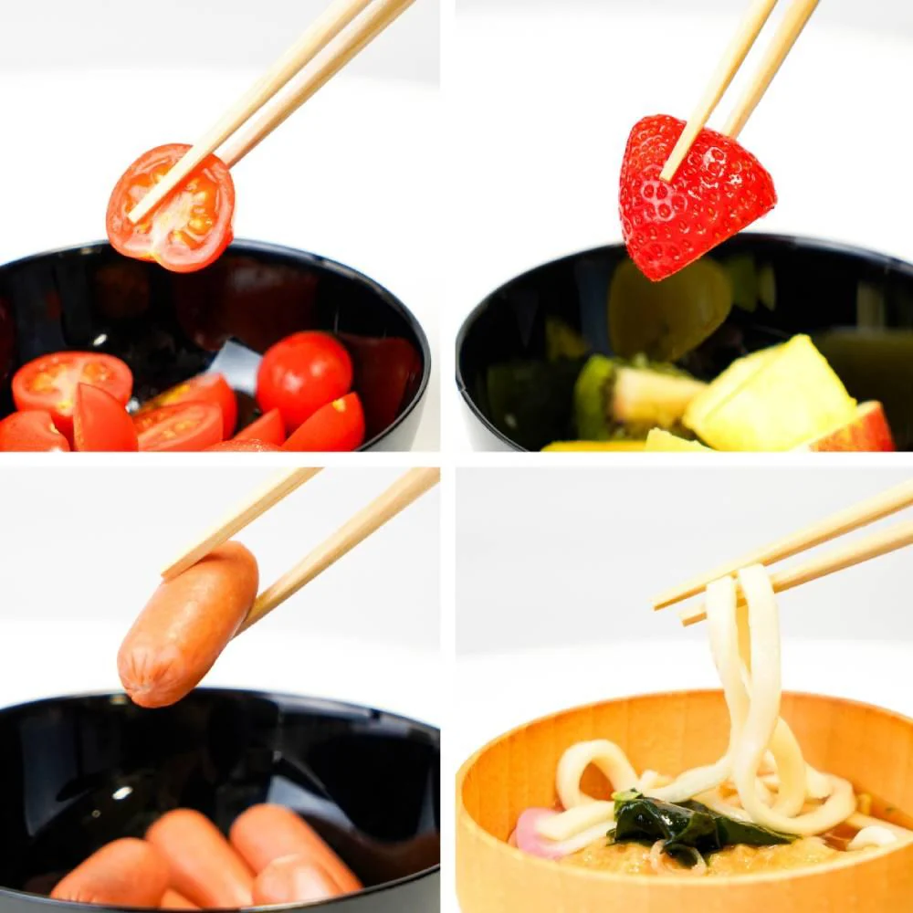 Wooden Chopsticks Dishwasher Safe Non-Slip For Noodles & More 23cm - Image 2